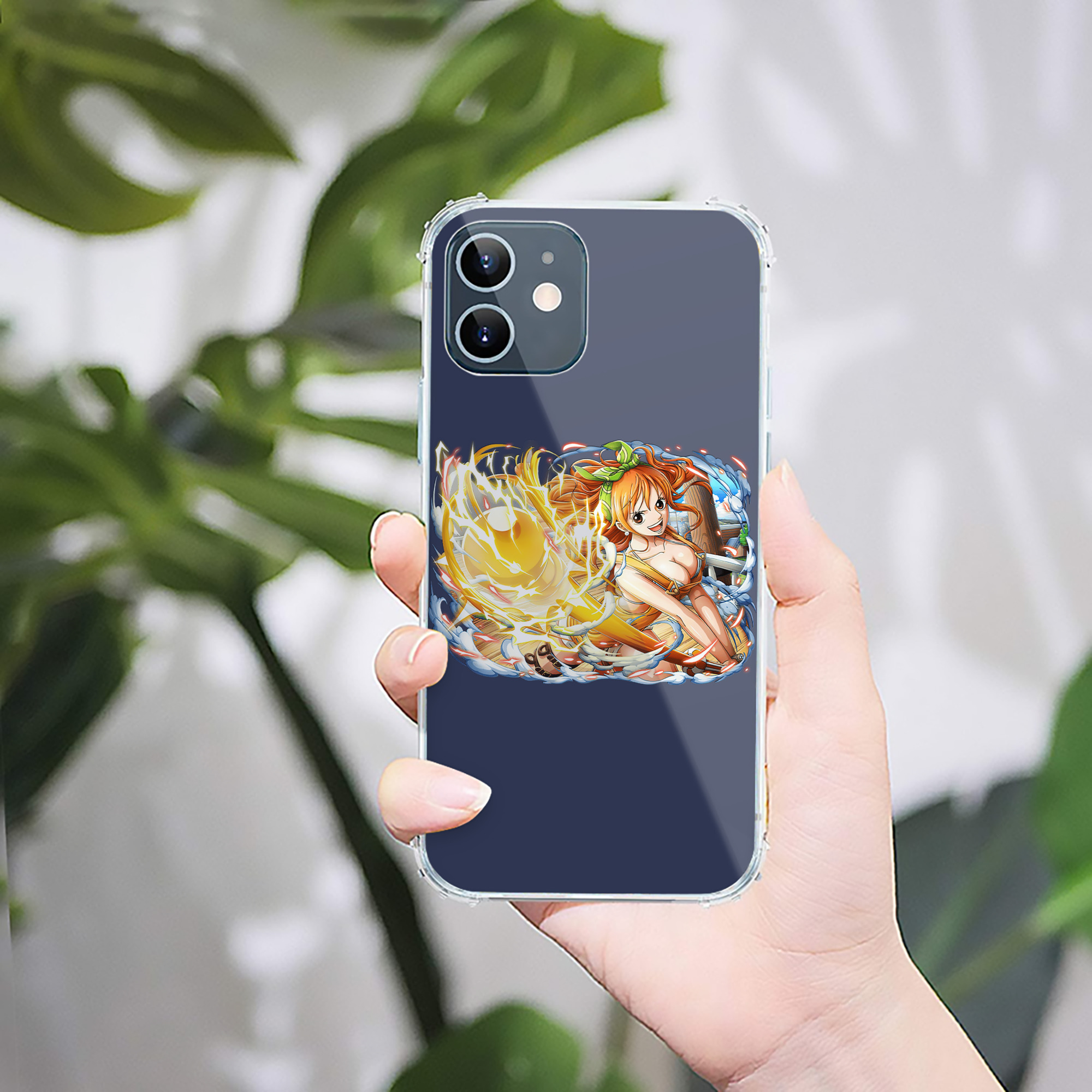 （画像用） ワンピース ナミ ONE PIECE Nami 【iPhone 12シリーズ対応】透明スマホケース（クリアソフトケース）
